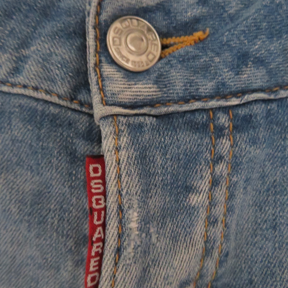 DSQUARED distressed jeans sz 40 ankle zips - Picture 4 of 8